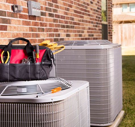 hvac units outside a building